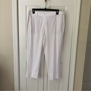 COPY - NWT J Jill Linen Stretch White Slit Ankle Pant Sz XL Summer Beach Vacay …